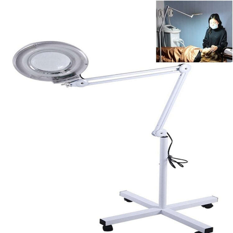 5X Foldable Swing Arm Desk Table Mount Magnifier with Lamp Light for Facial Tattoo Eyebrow Nail S...