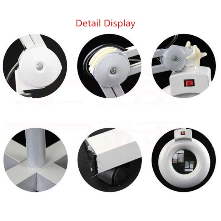 5X Foldable Swing Arm Desk Table Mount Magnifier with Lamp Light for Facial Tattoo Eyebrow Nail S...
