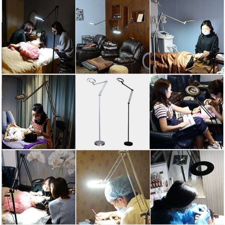 5X Foldable Swing Arm Desk Table Mount Magnifier with Lamp Light for Facial Tattoo Eyebrow Nail S...