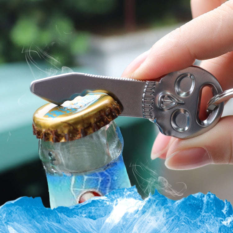 5 PCS Multi-function Skull Bottle Opener Key Chain Car Key Pendant, Size: 6.8x2.8cm
