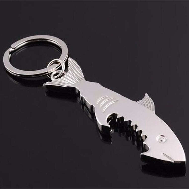 5 PCS Multi-function Shark Bottle Opener Key Chain Car Key Pendant, Size: 13.5x3cm