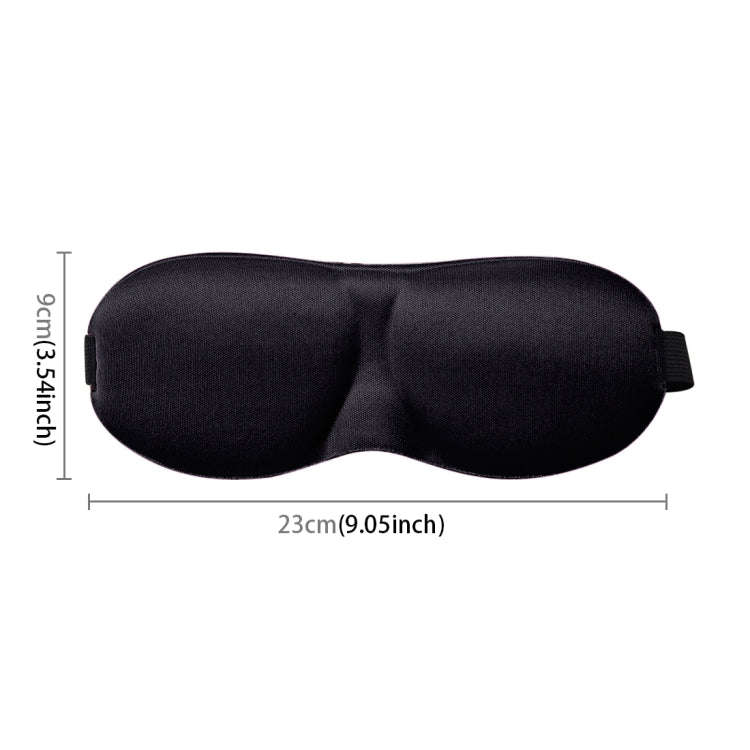 3D Portable Shading Sleep Rest Aid Cover Eye Patch Sleeping Mask Female Cute Eye Mask(Black)