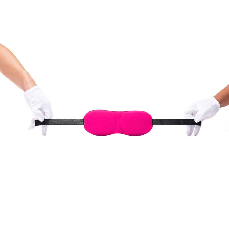 3D Portable Shading Sleep Rest Aid Cover Eye Patch Sleeping Mask Female Cute Eye Mask(Magenta)