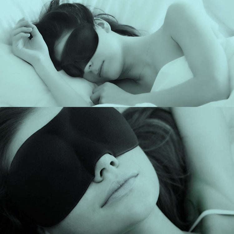 3D Portable Shading Sleep Rest Aid Cover Eye Patch Sleeping Mask Female Cute Eye Mask(Magenta)