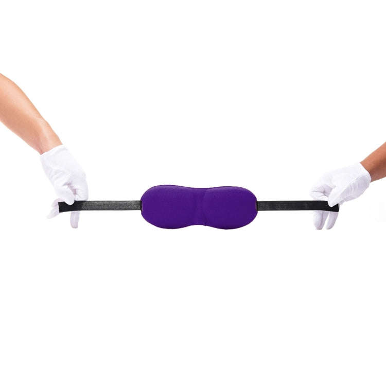 3D Portable Shading Sleep Rest Aid Cover Eye Patch Sleeping Mask Female Cute Eye Mask(Purple)