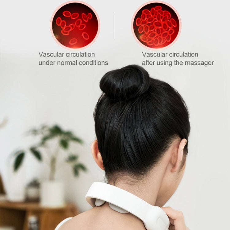 HJ001 Intelligent Mini Remote Control Electric Mini Shoulder Neck Cervical Massager (Blue)