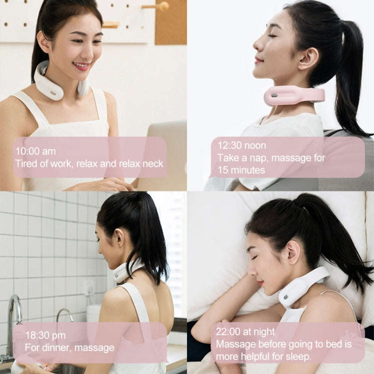 HJ001 Intelligent Mini Remote Control Electric Mini Shoulder Neck Cervical Massager (Blue)