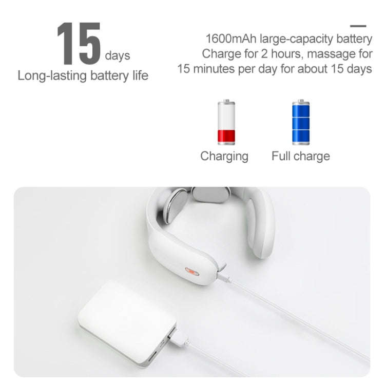 HJ001 Intelligent Mini Remote Control Electric Mini Shoulder Neck Cervical Massager (White)