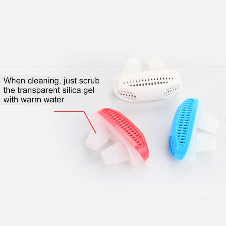 2 in 1 ABS Silicone Anti Snoring Air Purifier (White)