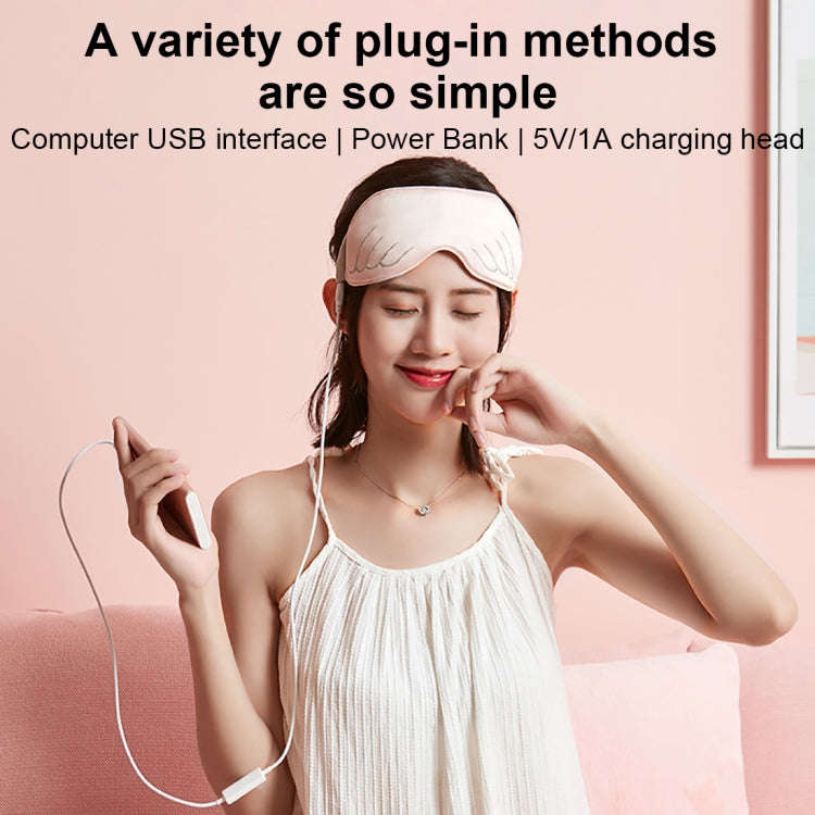 K-1033 The Angel Eye Graphene USB Eye Mask(Flesh Color)