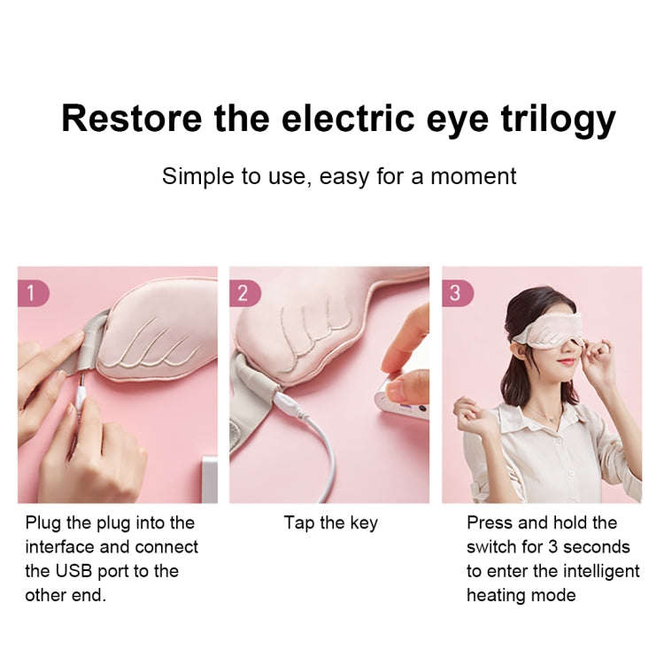 K-1033 The Angel Eye Graphene USB Eye Mask(Flesh Color)