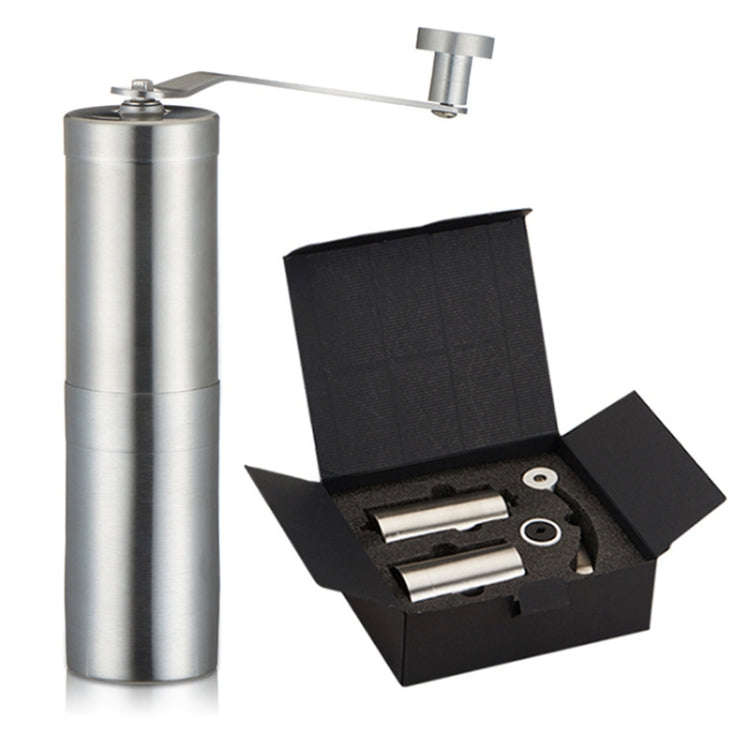 Portable Conical Burr Mill Manual Stainless Steel Bean Pepper Hand Crank Coffee Grinder, Gift Box...