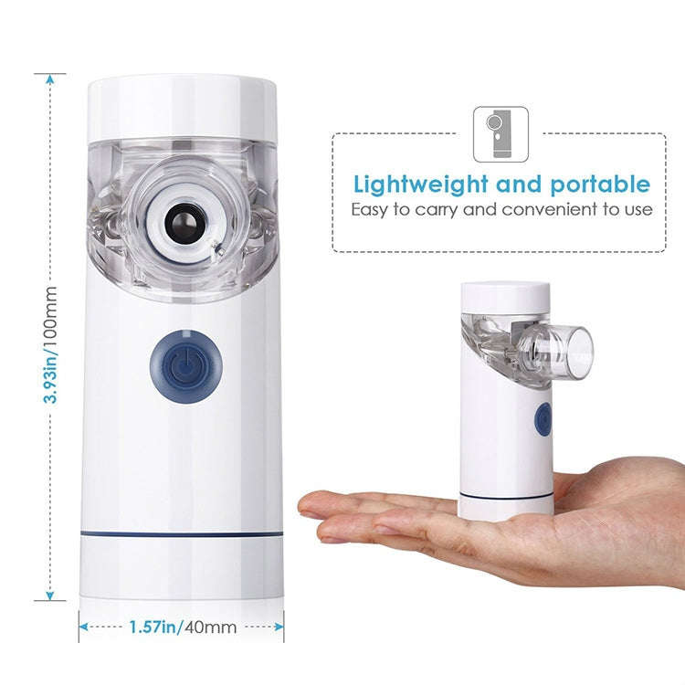 Portable Handheld Ultrasonic Mute Atomizer for Children(White)