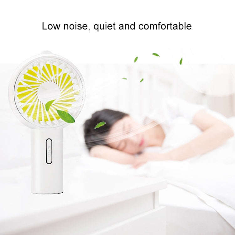 F20 Portable Adjustable Mini USB Charging Handheld Small Fan with 3 Speed Control (White)