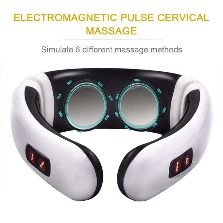Household Electric Pulse Shock Neck Massager Intelligent Body Massager, Battery Powered (Not Incl...