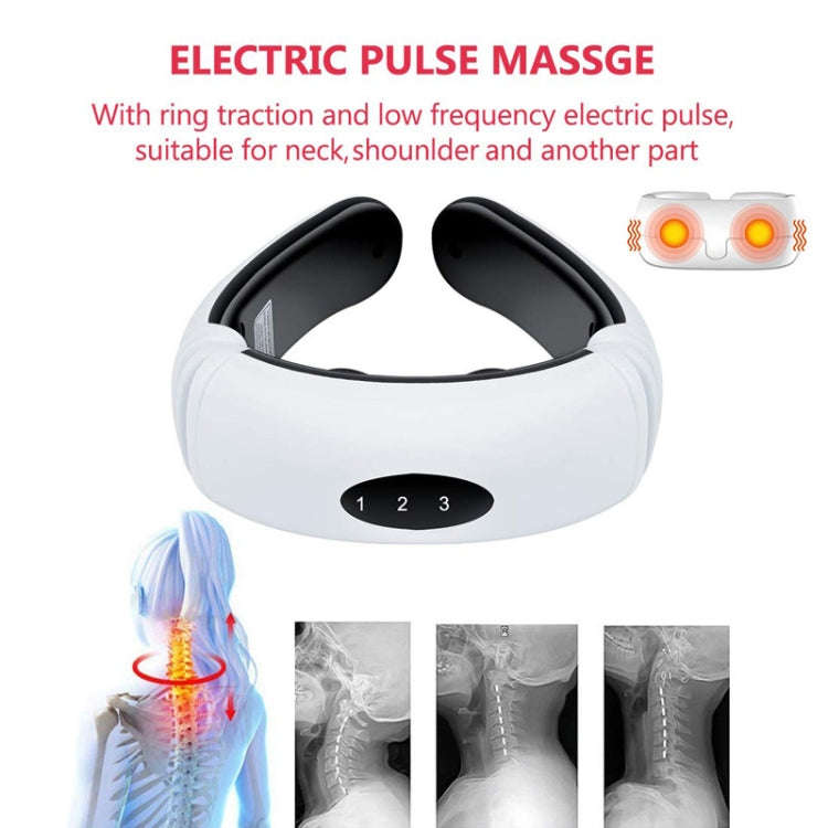 Household Electric Pulse Shock Neck Massager Intelligent Body Massager, Battery Powered (Not Incl...