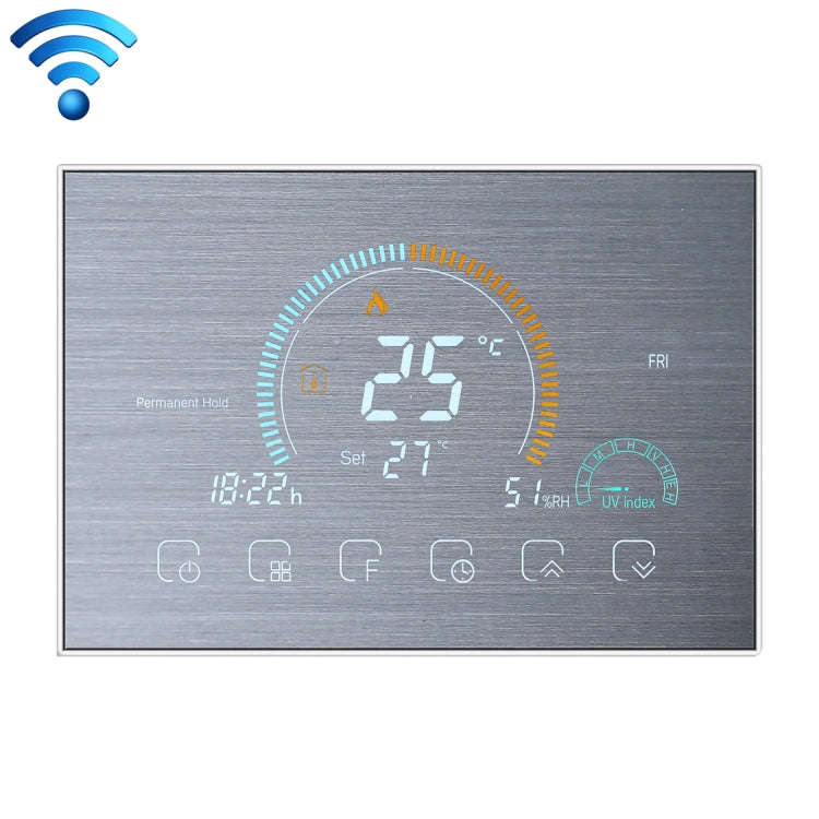BHT-8000-GALW-SS Brushed Stainless Steel Mirror Control Water Heating Energy-saving and Environme...