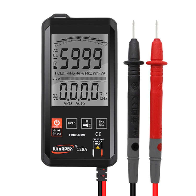 HY128A Conventional Screen Ultra-thin Touch Smart Digital Multimeter Fully Automatic High Precisi...