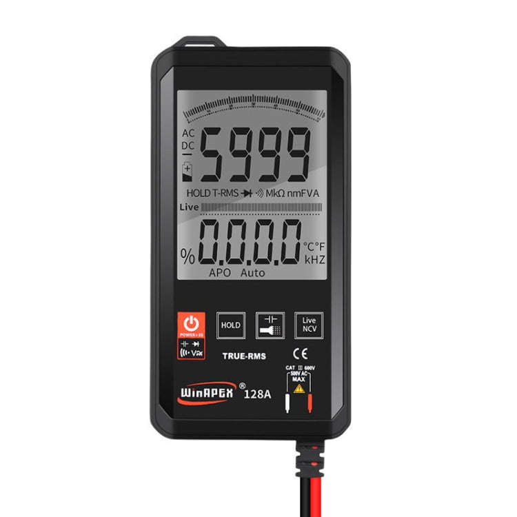 HY128A Conventional Screen Ultra-thin Touch Smart Digital Multimeter Fully Automatic High Precisi...