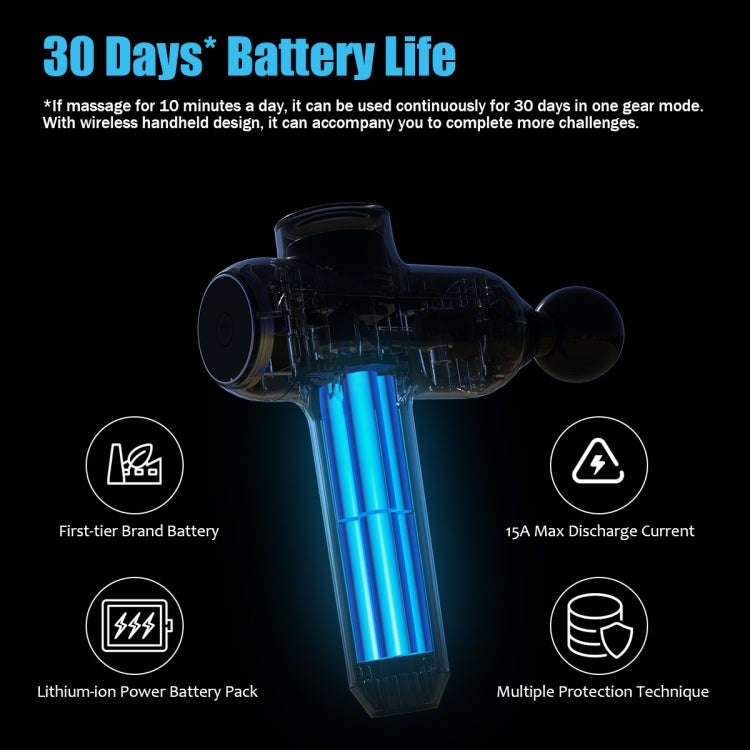 X6 Body Massage Band Rechargeable Muscle Massager Relaxer, UK Plug(Black)