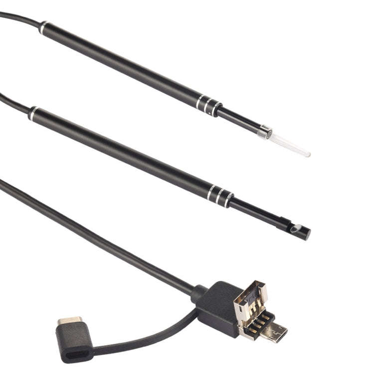 i96 3 in 1 USB Ear Scope Inspection HD 0.3MP Camera Visual Ear Spoon for OTG Android Phones & PC ...