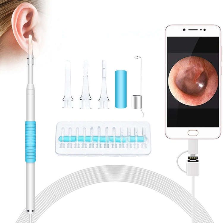 i95 3 in 1 USB Ear Scope Inspection HD 0.3MP Camera Visual Ear Spoon for OTG Android Phones & PC ...