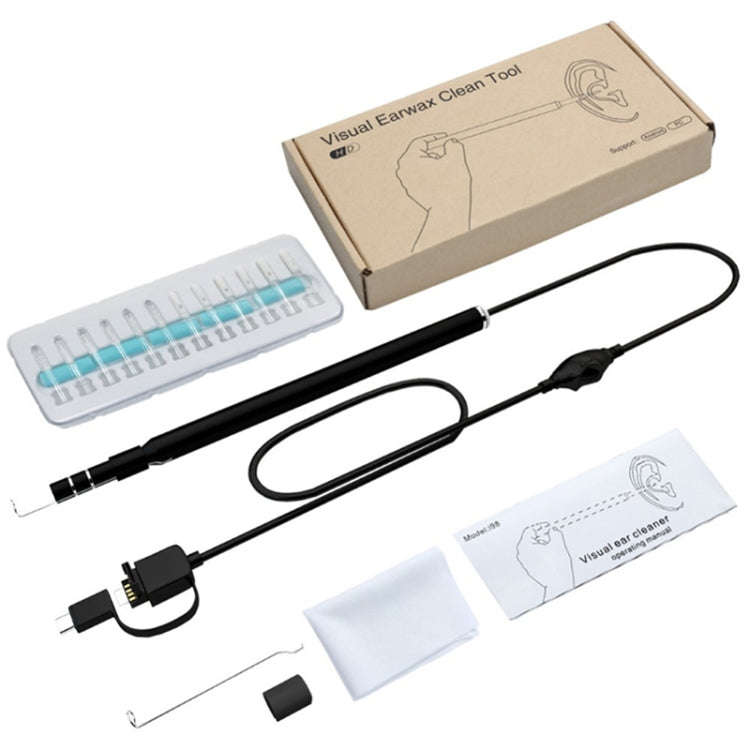 i95 3 in 1 USB Ear Scope Inspection HD 0.3MP Camera Visual Ear Spoon for OTG Android Phones & PC ...