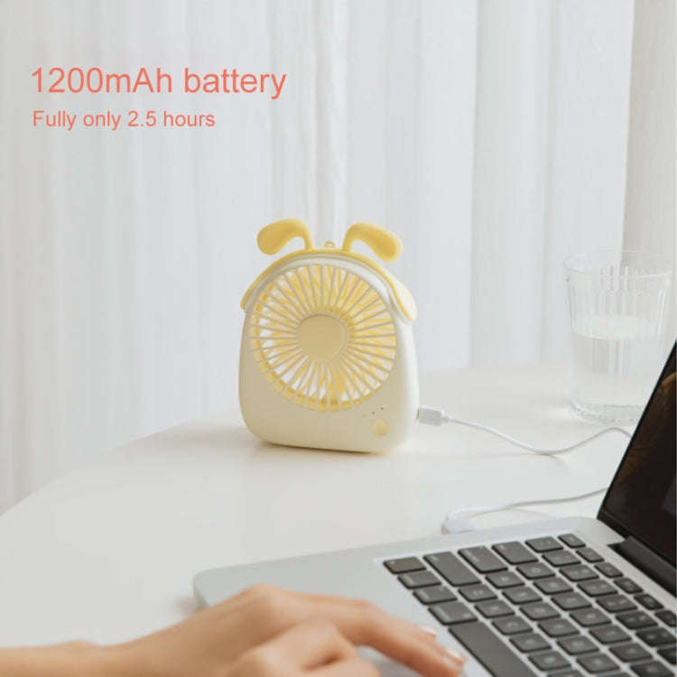 WT-F14 1200 mAh Deer Shape Mini Portable Fan with 3 Speed Control(Blue)