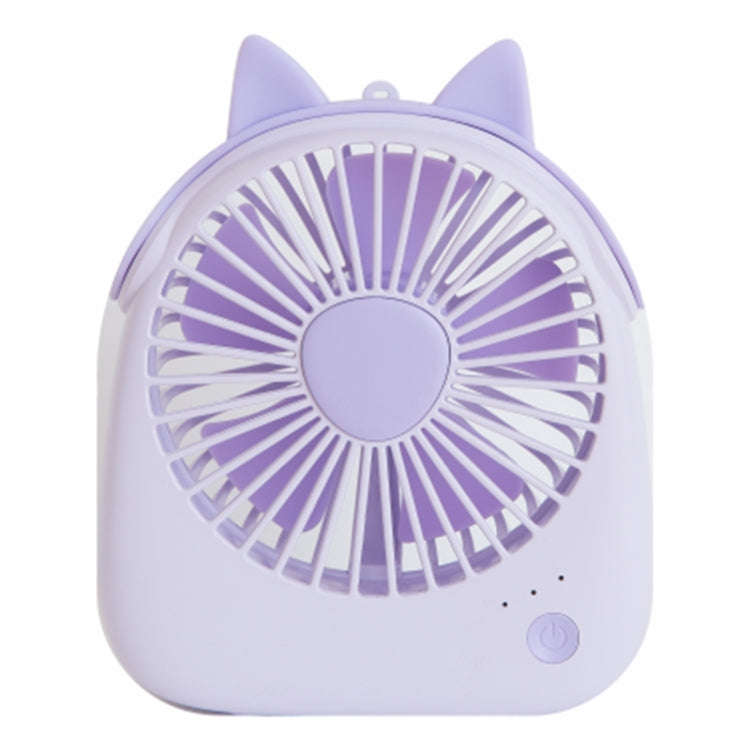 WT-F14 1200 mAh Pig Shape Mini Portable Fan with 3 Speed Control(Purple)