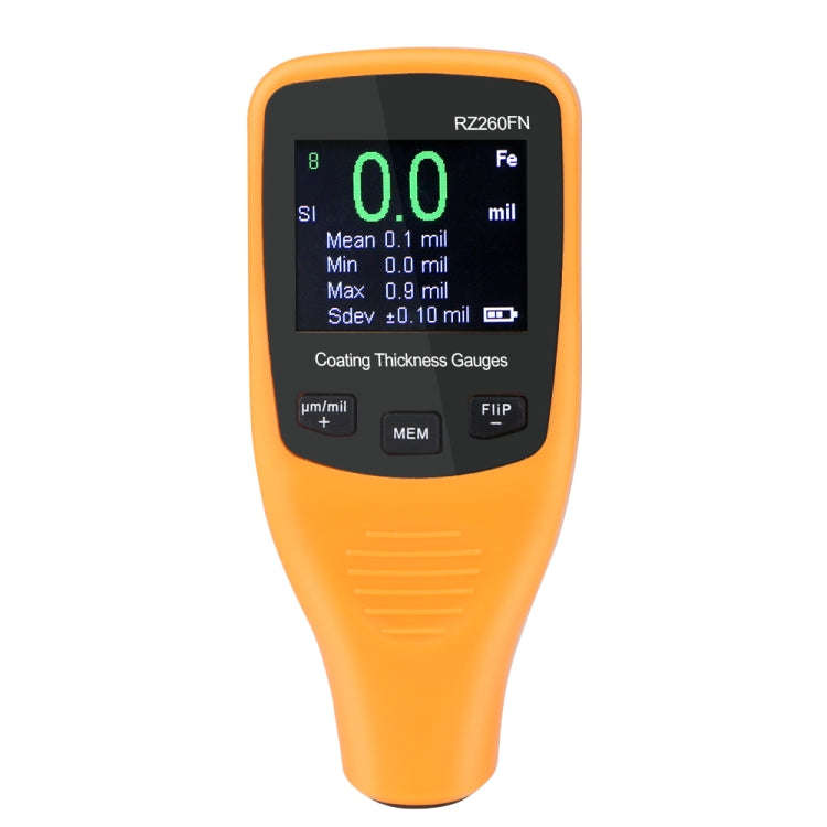 RZ260FN Ferrous & Non-Ferrous 2 in 1 LCD Display Ultrasonic Coating Paint Thickness Gauge Meter T...