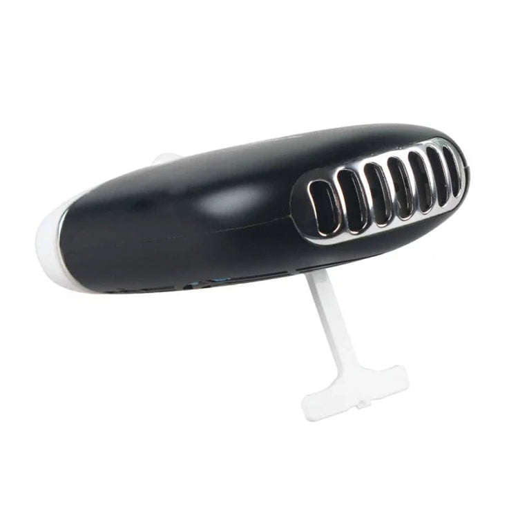 Portable Mini USB Charging Air Conditioner Refrigerating Handheld Small Fan (Black)