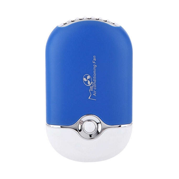 Portable Mini USB Charging Air Conditioner Refrigerating Handheld Small Fan (Blue)