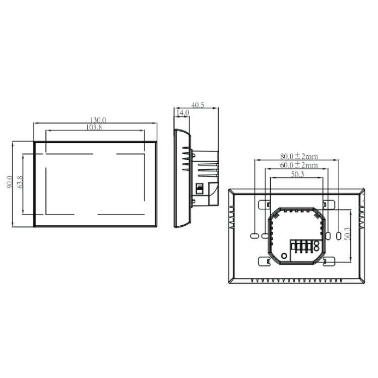 BHT-8000-GC Controlling Water/Gas Boiler Heating Energy-saving and Environmentally-friendly Smart...