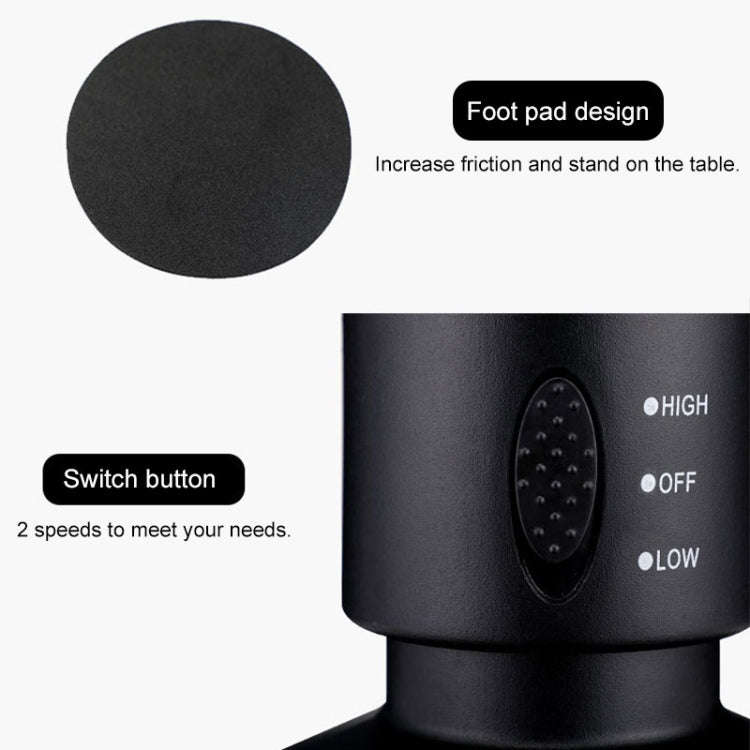 Tower Type USB Electric Fan Leafless Air-conditioning Fan(Black)
