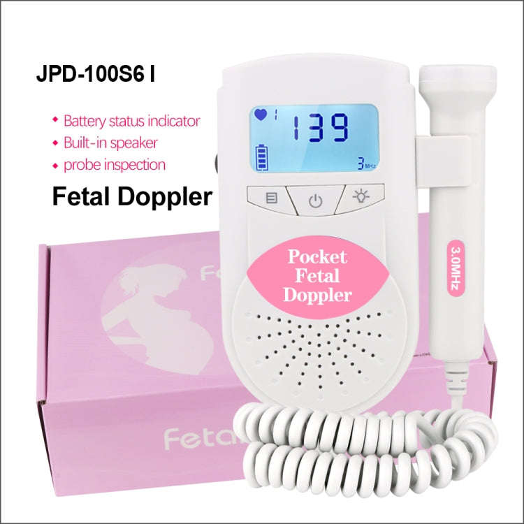 JPD-100S6 I LCD Ultrasonic Scanning Pregnant Women Fetal Stethoscope Monitoring Monitor / Fetus-v...