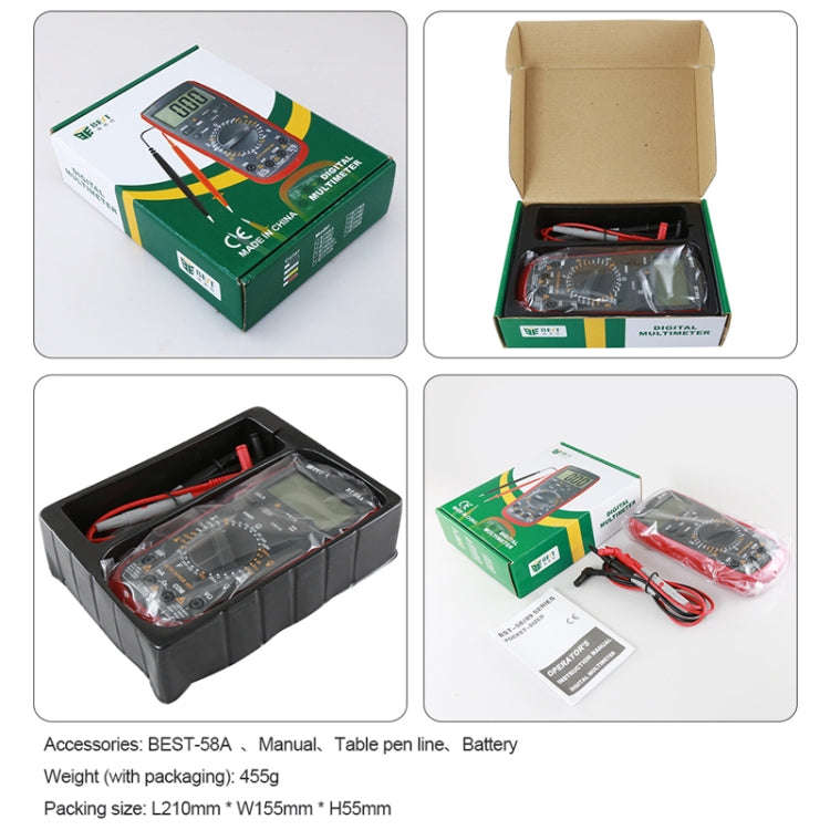 Repair Tools for Mobile & Tablet, BEST-58A Multi Function Digital Multimeter