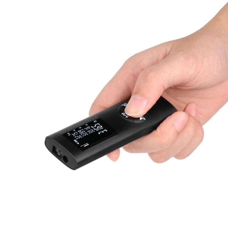 JQ-60 Mini Laser Distance Meter 60m Rechargeable Digital Handheld Laser Rangefinder (Black)