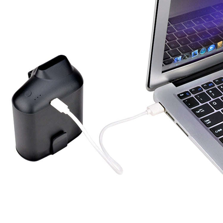 Portable Creative Hanging Waist USB Fan with Three Adjustable Wind Speed (Grey)