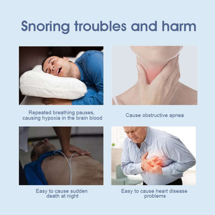 YJK100 Silicone + ABS Stop Snoring Device Anti Snore (White)