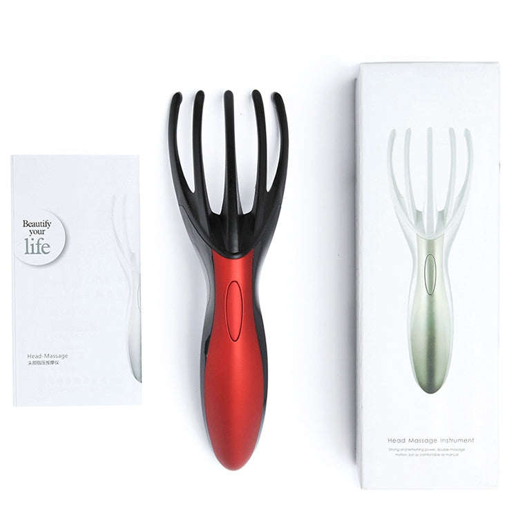 Mini Portable Rechargeable Multifunctional Head Massager Massage Comb (White)