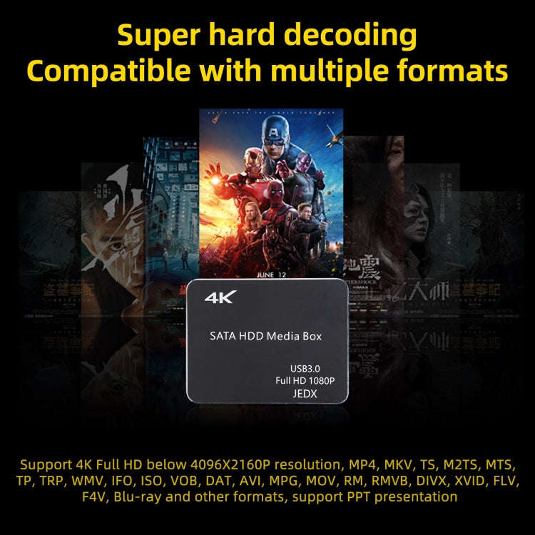 X8 UHD 4K Android 4.4.2 Media Player TV Box with Remote Control, RK3229 Quad Core up to 1.5GHz, R...