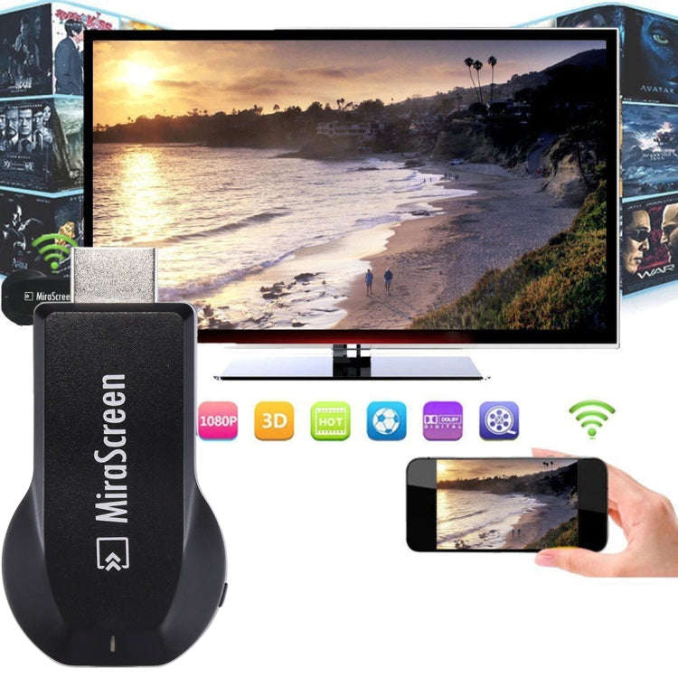MiraScreen WiFi Display Dongle / Miracast Airplay DLNA Display Receiver Dongle Wireless Mirroring...