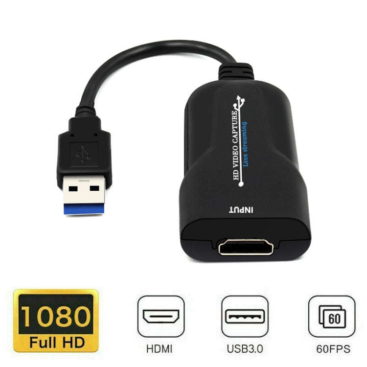 K004 HDMI to USB 3.0 UVC HD Video Capture (Black)