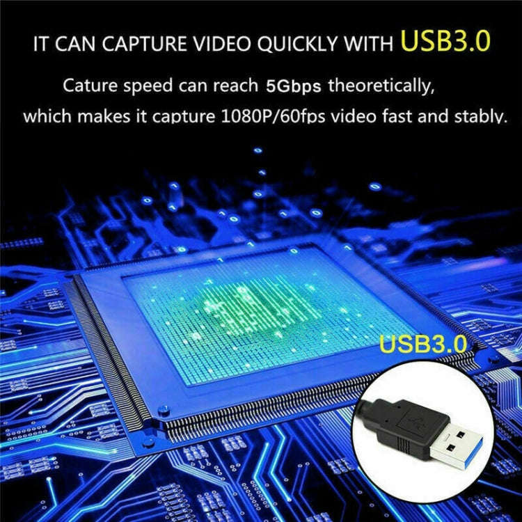 K004 HDMI to USB 3.0 UVC HD Video Capture (Black)