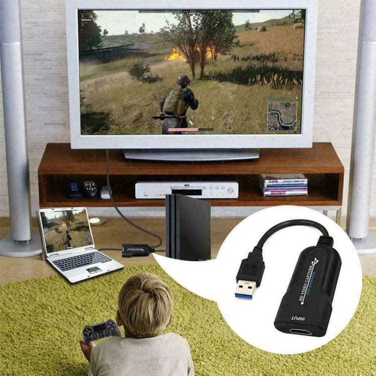 K004 HDMI to USB 3.0 UVC HD Video Capture (Black)