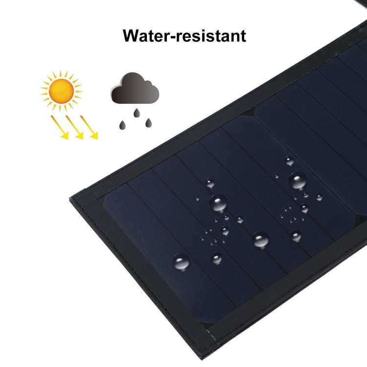 HAWEEL 28W Foldable Umbrella Top Solar Panel Charger with 5V 3A Max Dual USB Ports, Support QC3.0...