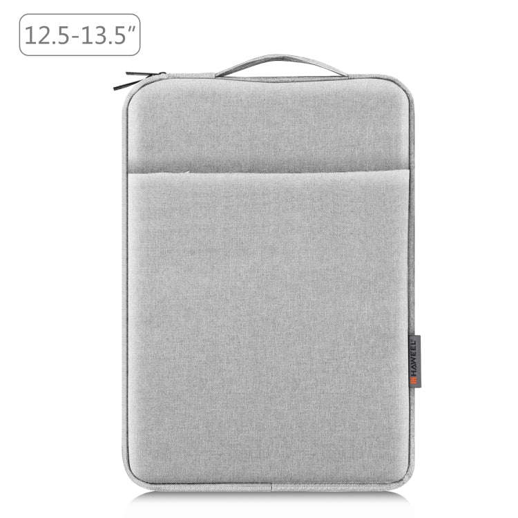 HAWEEL Laptop Sleeve Case Zipper Briefcase Bag with Handle for 12.5-13.5 inch Laptop(Grey)