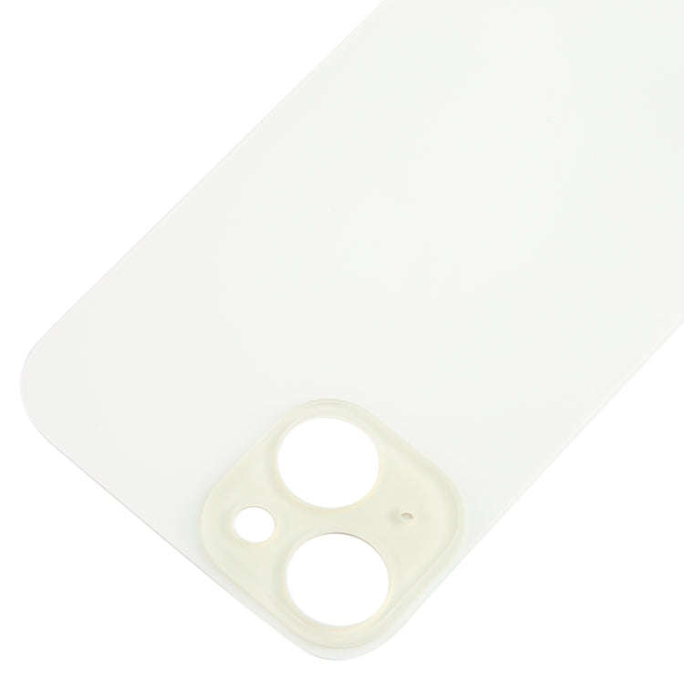 For iPhone 15 Easy Replacement Big Camera Hole Glass Back Battery Cover(Yellow)
