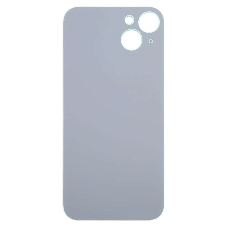For iPhone 15 Plus Easy Replacement Big Camera Hole Glass Back Battery Cover(Green)