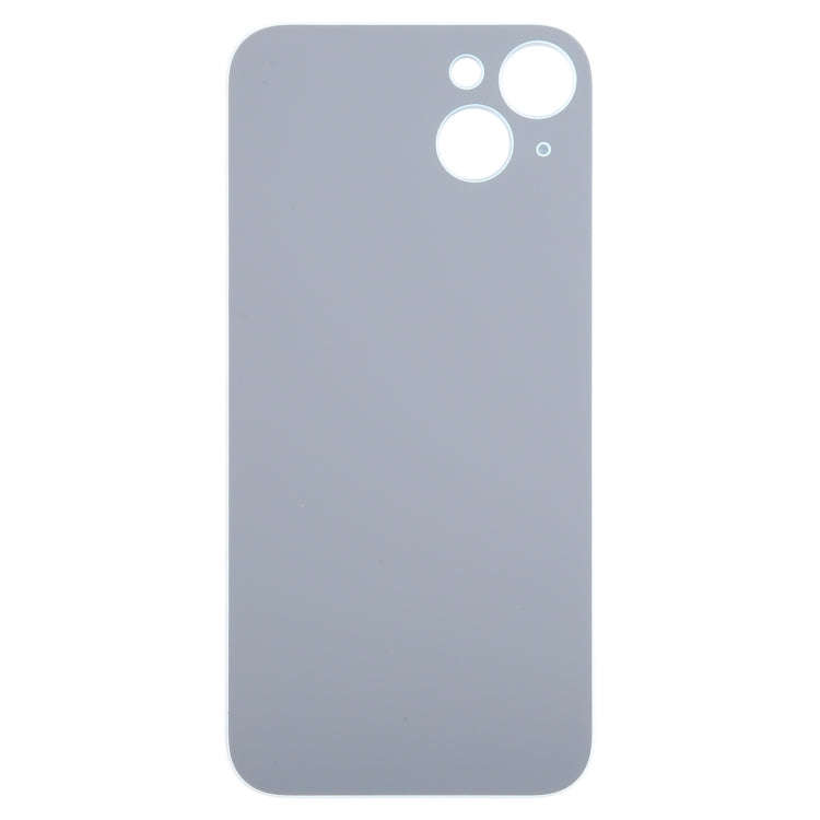 For iPhone 15 Plus Easy Replacement Big Camera Hole Glass Back Battery Cover(Blue)